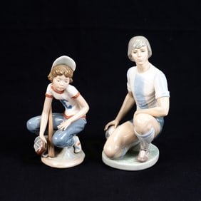 (2) LLADRO Sports Figurines - Spain