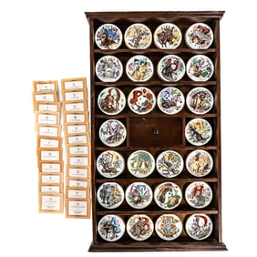 Franklin Porcelain Animal Alphabet Plate Display