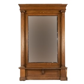 Large Oak Pier Mirror