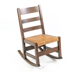 L.& J.G. Stickley Oak Rocker