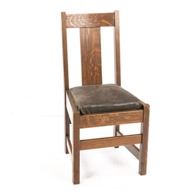 Arts & Crafts Oak Dining Chair
