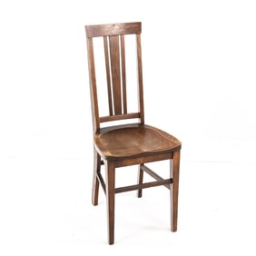 Antique Mission Oak Dining Chair