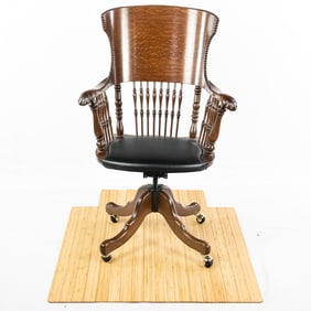 Victorian Buckstaff Edwards Swivel Desk Chair