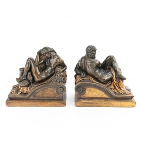 Pair of Bookends Marked  Armor Bronze Co