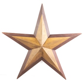 Rustic Metal Barn Star