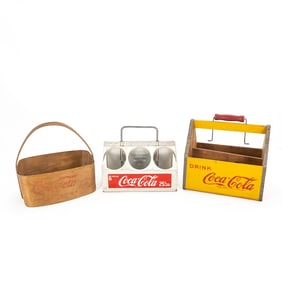(3) Vintage Coca-Cola Bottle Holders