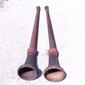 Pair of Two Antique Street Lights