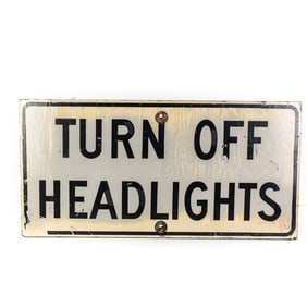 Vintage Wisconsin DOT Plywood Road Sign