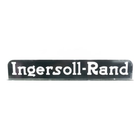 Porcelain Ingersoll-Rand Double Side Flange Sign