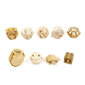 (9) Harmony Kingdom & Adam Binder Trinket Boxes