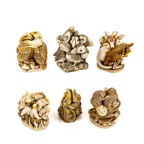 Collection of (6) Harmony Kingdom Trinket Boxes