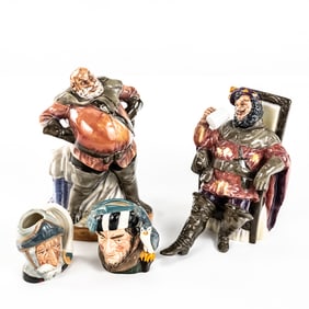 Collection of Royal Doulton Figurine Statues & Jug