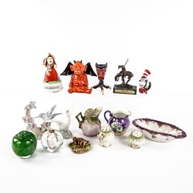 Eclectic Figural & Dish Glass & Pottery Collection