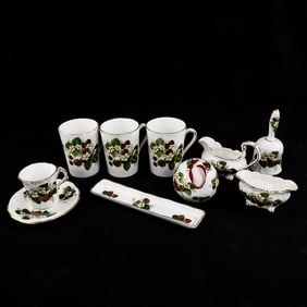 10 pcs of Hammersley Strawberry Ripe Bone China