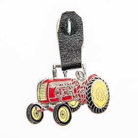Vintage Watch FOB - COCKSHUTT RED TRACTOR ENAMEL