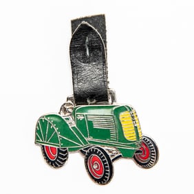 Vintage Watch FOB - OLIVER GREEN ENAMEL TRACTOR
