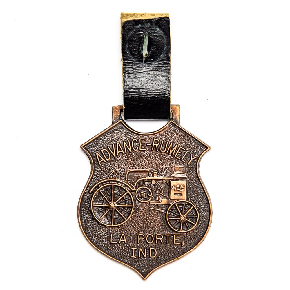 Vintage Watch FOB - ADVANCE-RUMLEY TRACTOR: With leather strap. Pre-owned. Dents, dings, scratches and other damage may be present—and is common—on used and vintage items. Please look closely at photos. You are bidding on what you s
