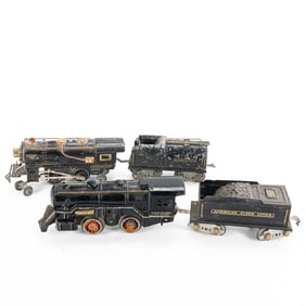 (2) American Flyer Steam Engine Locomotive wTender