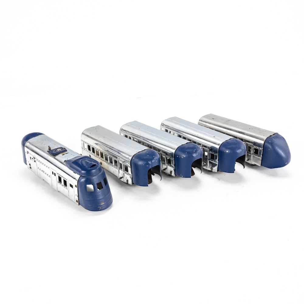 1930s Hoge Streamline 5 Piece Wind Up Train Set (1 of 11)