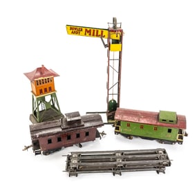 Pre War Lionel #438 Tower No.517 Caboose Ives #195