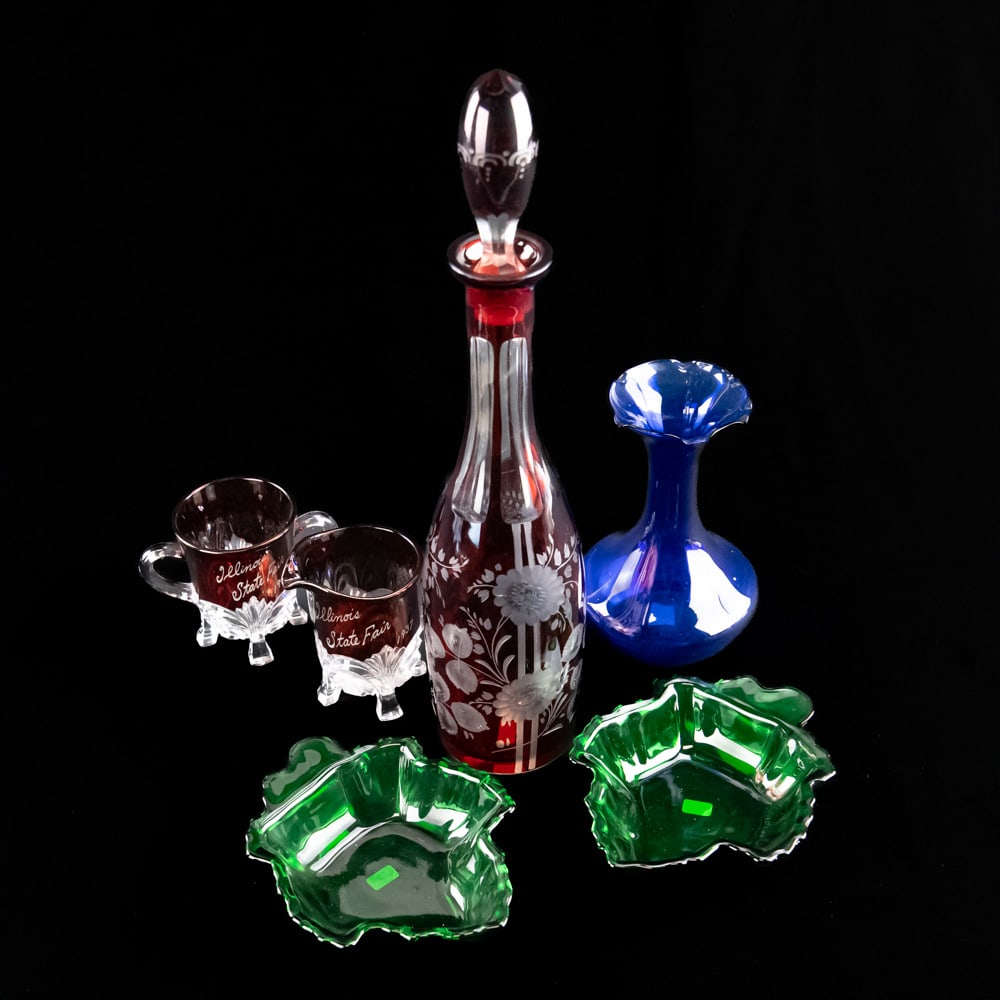 Vintage Art Glass & Souvenir Lot (7 pcs) (1 of 10)