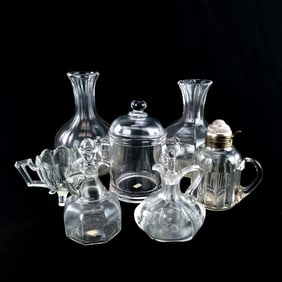 Antique & Vintage Glassware Lot (7 pcs)