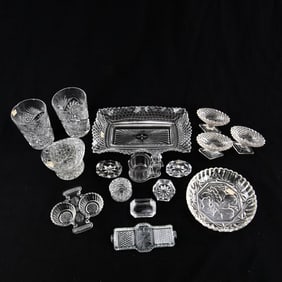 Antique Miniature Glass Collection (16pcs)
