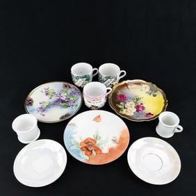 Hand-Painted & Souvenir Porcelain (10 pcs)