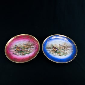 S&W Bavaria Game Bird Decorative Plates 2 pcs