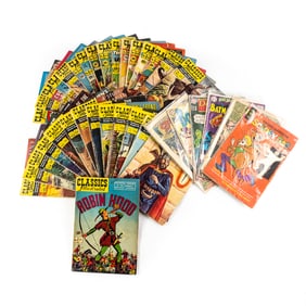 (37) Vintage Comic Books Illustrated Classics