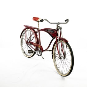1952 Red Schwinn Hornet Deluxe Tank Bike