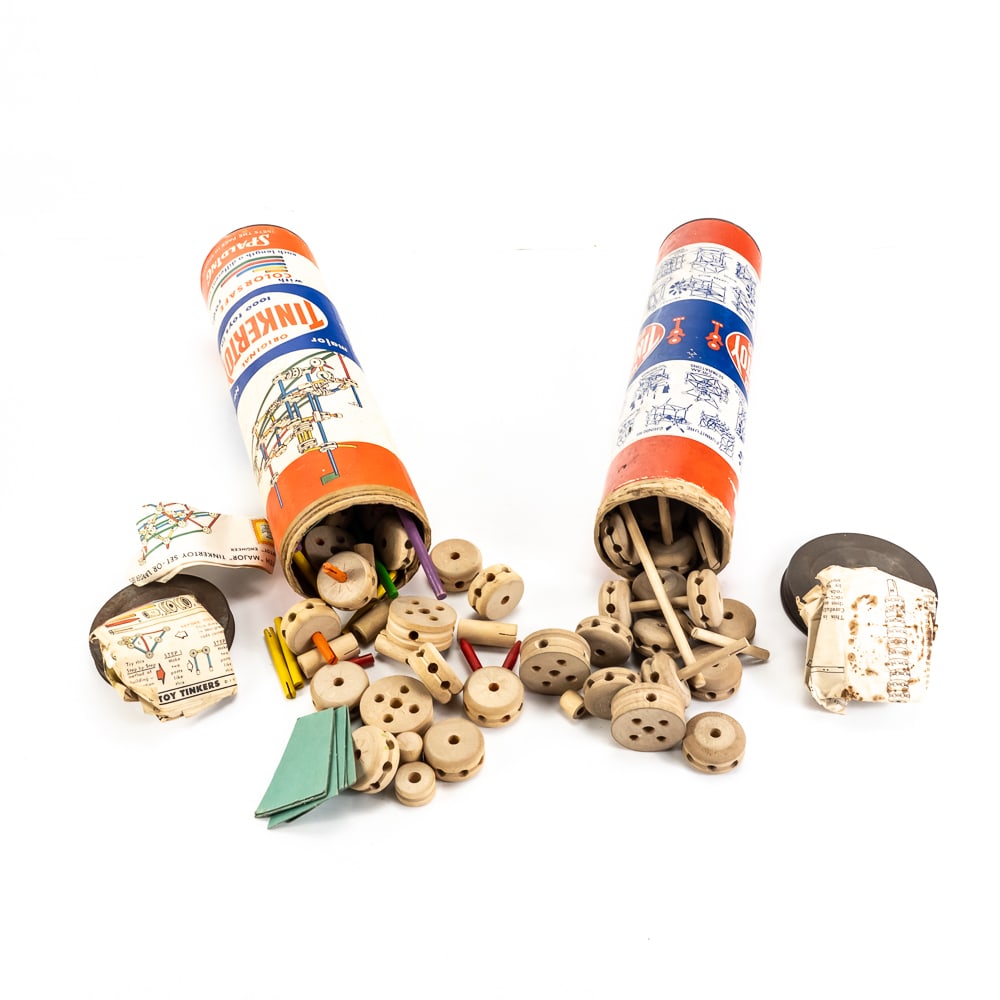 Vintage Tinker Toys (2) Boxes with Lids (1 of 7)