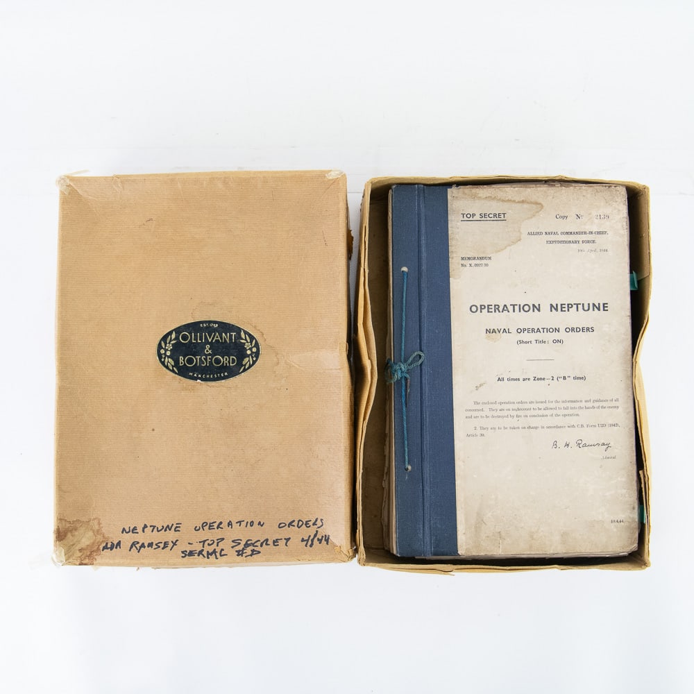 WWII TOP SECRET Op Neptune Naval Op Orders #2139: RARE! WWII TOP SECRET Operation Neptune Naval Orders Copy No. 2139 This is a profoundly rare and historically significant primary source artifact: the original "TOP SECRET" Naval Orders for Operation