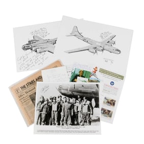 WWII Memphis Belle/Dauntless Dotty Signed Group