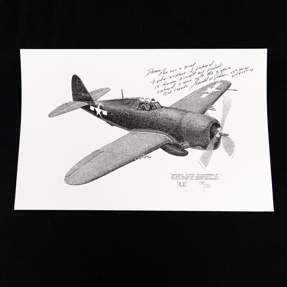 Signed Aces, MOH Notables #9 Gerald Jerry Johnson - 10