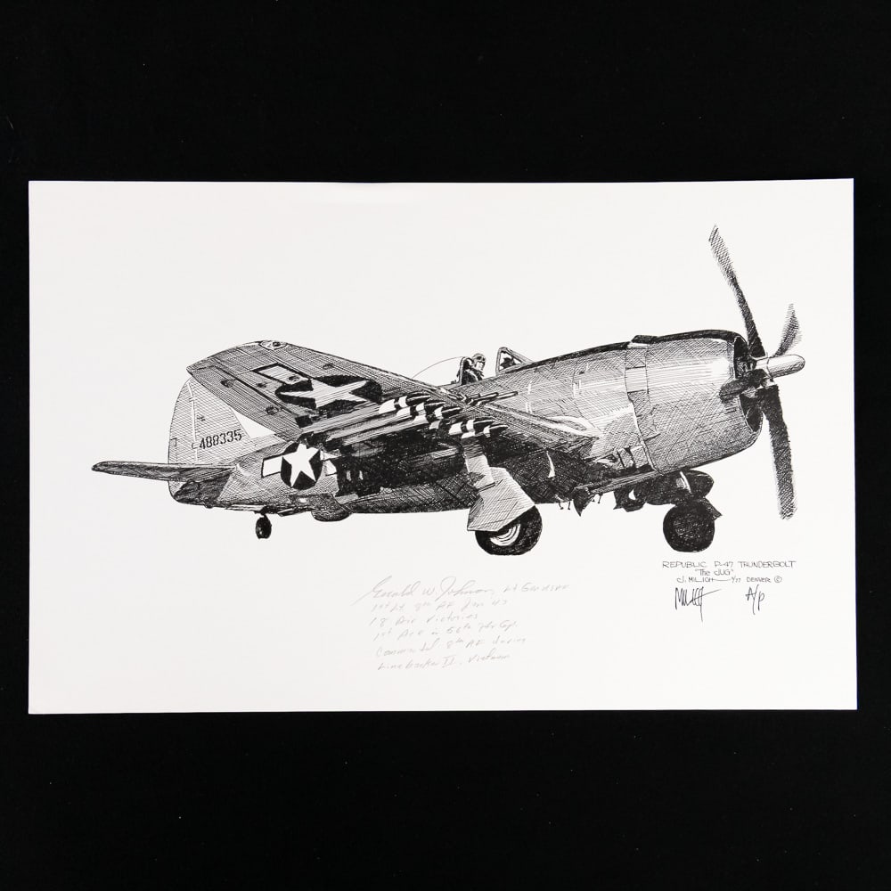 Signed Aces, MOH Notables #9 Gerald Jerry Johnson - 16