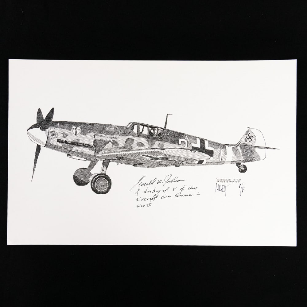 Signed Aces, MOH Notables #9 Gerald Jerry Johnson - 20