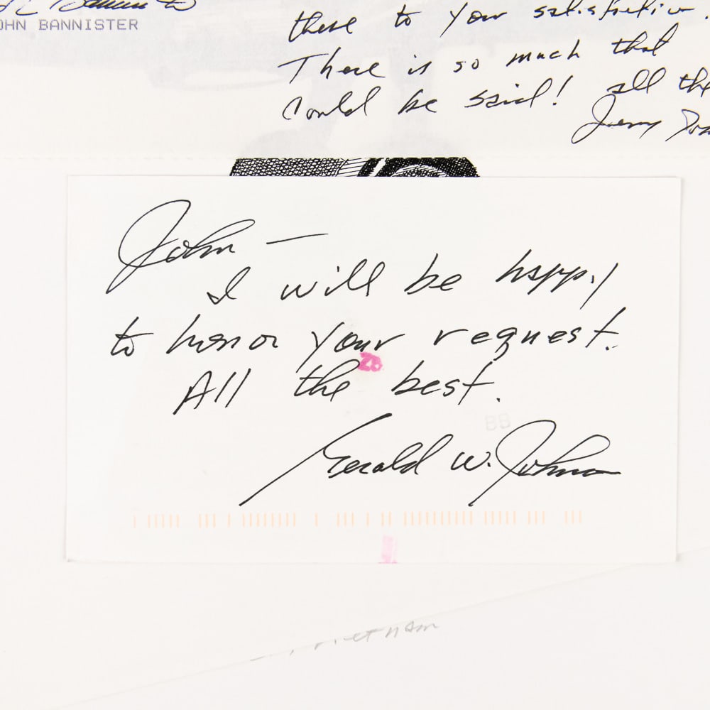 Signed Aces, MOH Notables #9 Gerald Jerry Johnson - 5