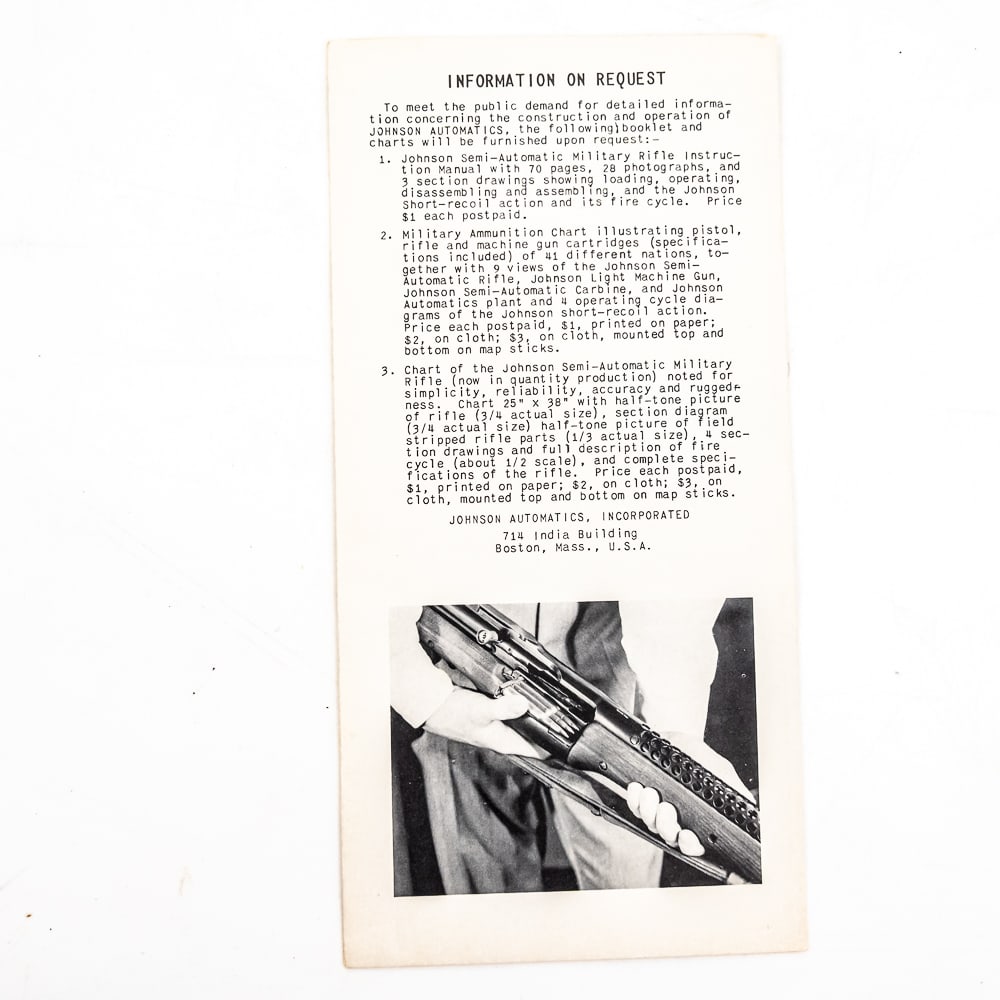 Johnson Automatics WWII Original Documents - 15