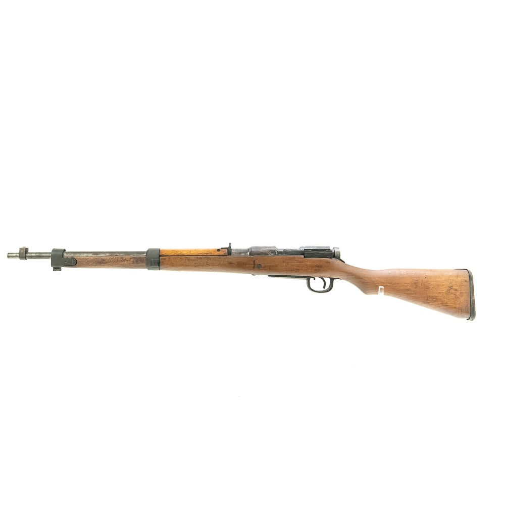 RARE! Navy " SPECIAL Type 99 7.7 Carbine (C)12473: Rare! Navy Arisaka SPECIAL Type 99 7.7 22" Carbine in very good condition with wear, oxidation a lightly freckled bore. Late model rough cast receiver. Typical unnumbered internal parts. Small anchor