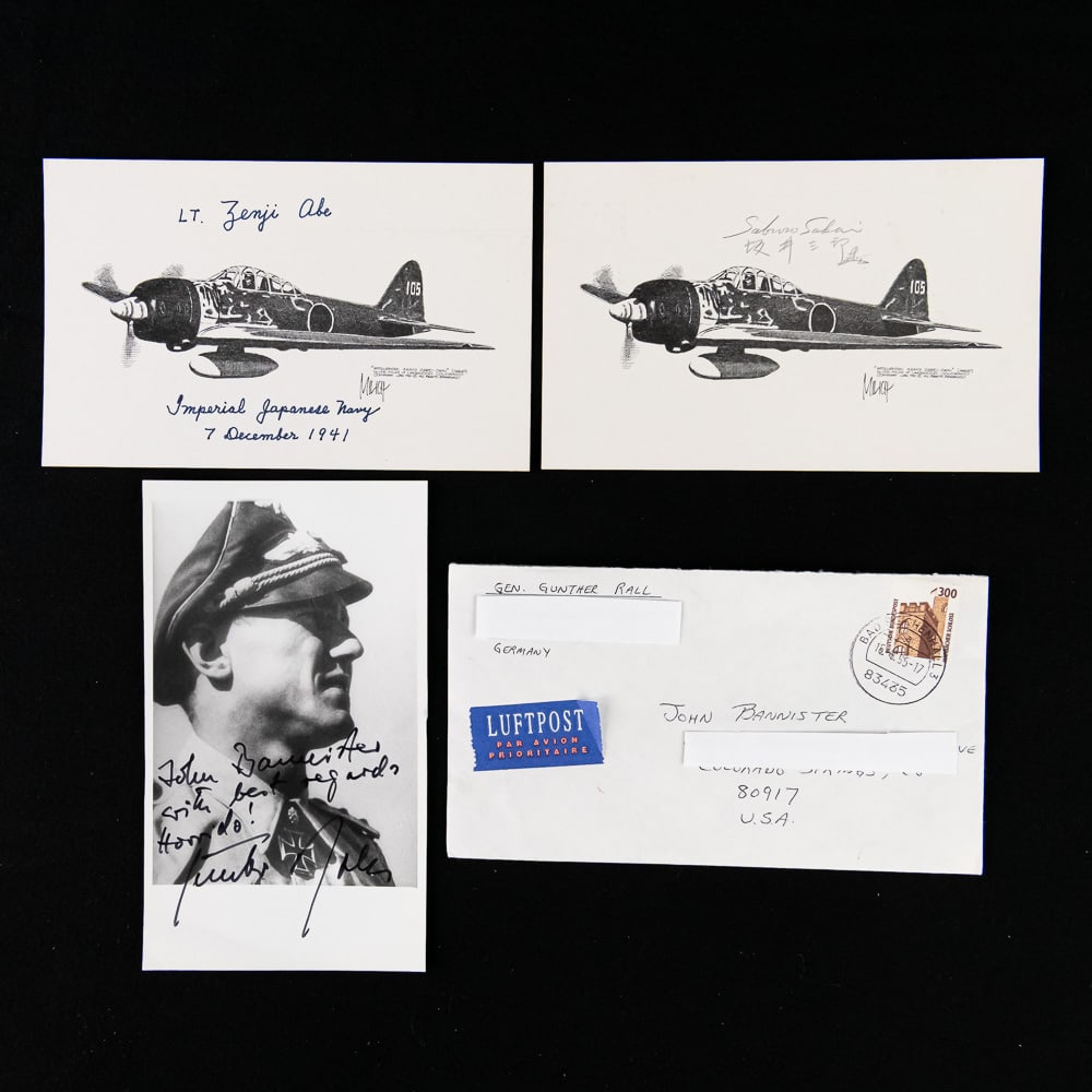 Signed Aces/MOH Postcards Mix AXIS Pilots (3) (1 of 5)