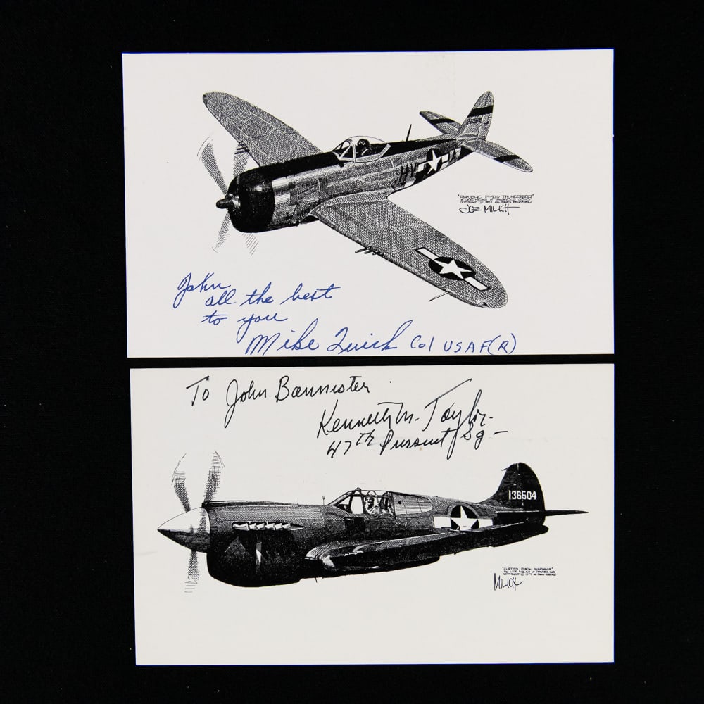 Signed Aces/MOH Postcards Mix ETO (9) - 4