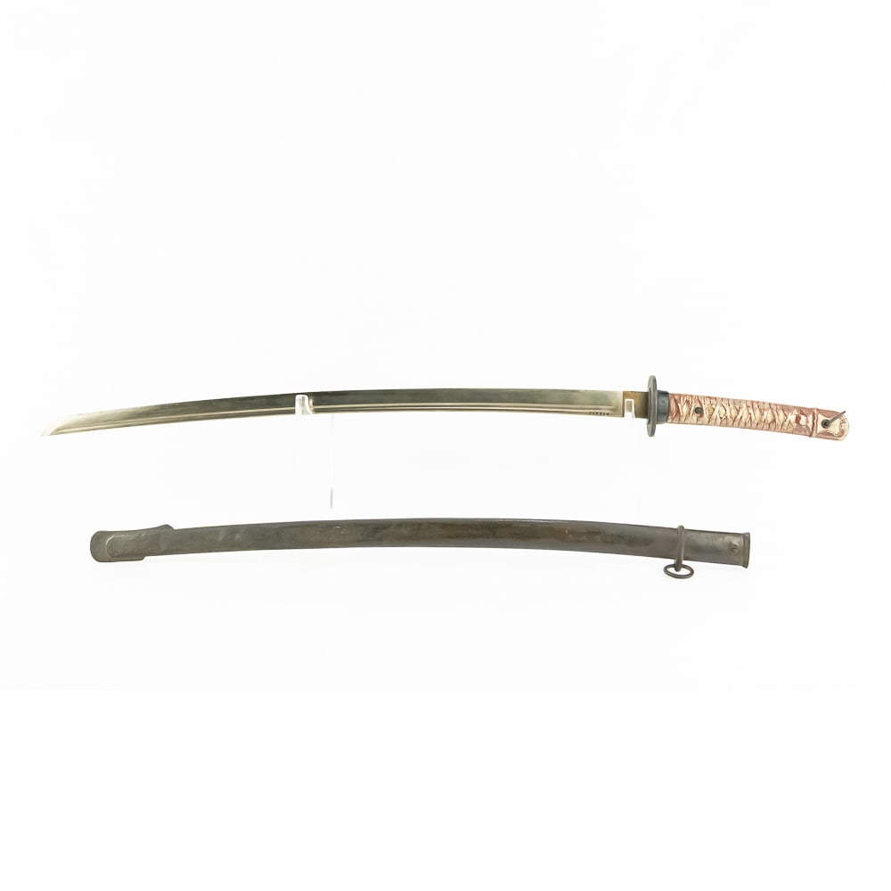 WWII Japanese NCOs Sword Type 95 ShinGunto: A Japanese Non-Commissioned Officers, Type 95 Shin Gunto Katana made during World War II. Please see additional information below. *BLADE: World War II, machine made. The blade length is 26.5” a