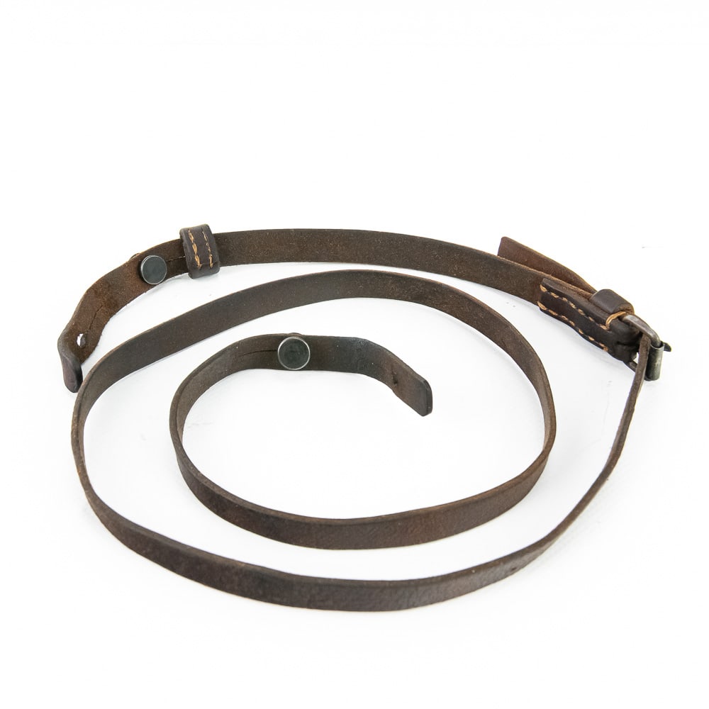 Scarce WWII Japanese Type 94 Holster Leather Strap: These original leather straps are very difficult to find because the leather was weak and prone to deterioration and breakage, especially with the level of use and the environment they endured. Here