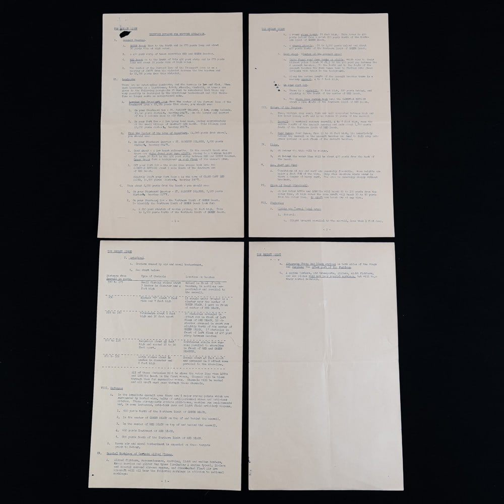 WWII TOP SECRET BIGOT Utah Beach Briefing (1 of 11)