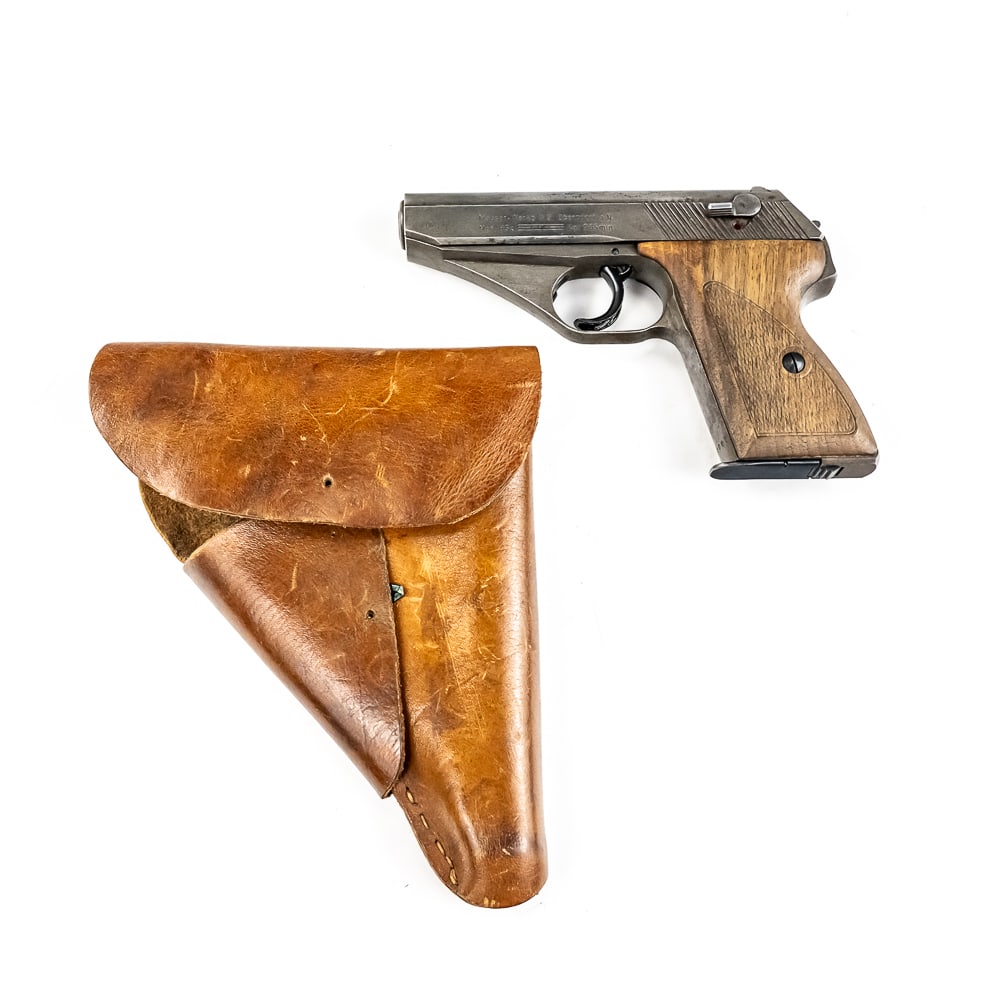 PHOSPHATE Mauser HSc 7.65 Pistol (C) 951660: PHOSPHATE Mauser HSc 7.65 Pistol in good condition with some wear and an excellent bore. This is a very late and desirable Nazi Mauser HSc with phosphate finish. Total production serial number range i