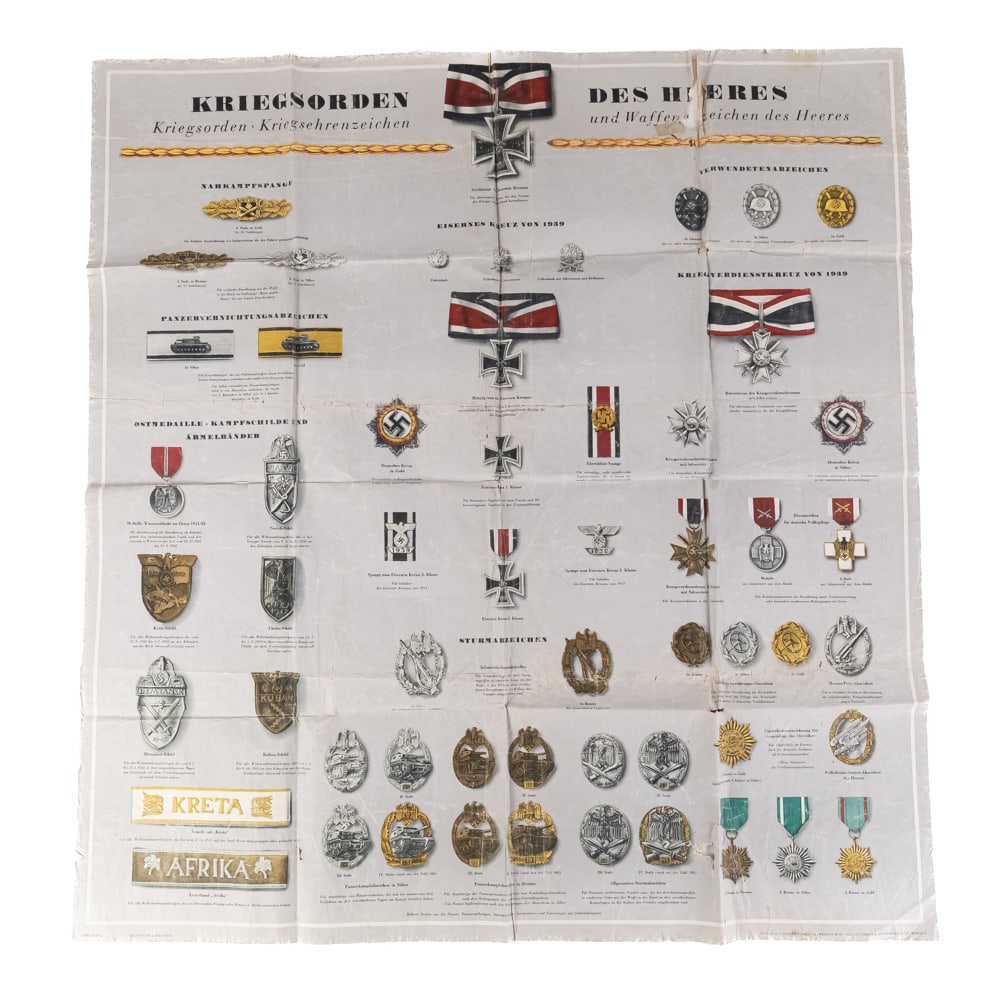 WWII German Army Awards Poster May 1, 1944 (1 of 9)