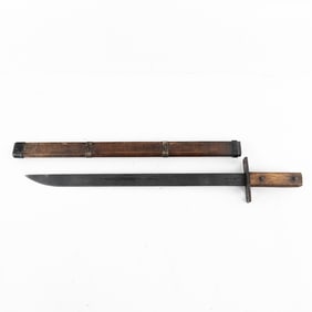 Japanese Late War Pole Bayonet & Scabbard