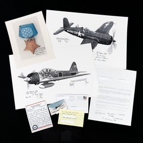 COL Kenneth Walsh USMC Ace Signed WWII Pacific