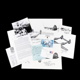 WWII Ace Jay T. Robbins Autographs 22 Air Victory